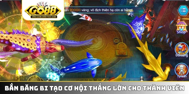 Bắn băng bi tạo cơ hội thắng lớn cho thành viên