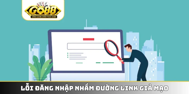 Lỗi đăng nhập nhầm đường link giả mạo